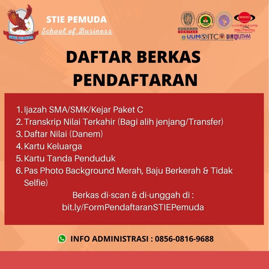 Berkas PMB STIE Pemuda Tahun Ajaran 2022/2022